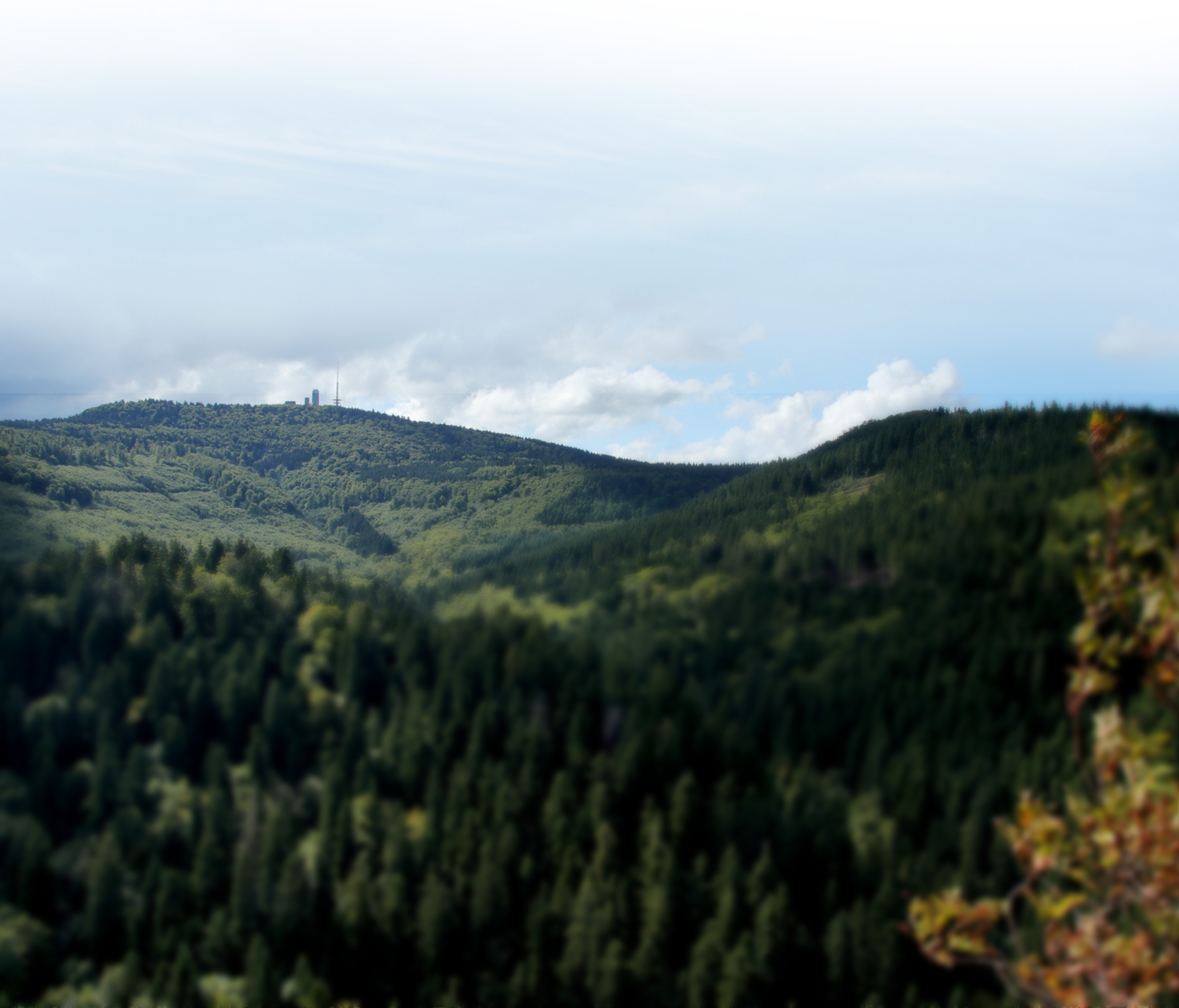 Blick auf den Inselsberg im Thüringer Wald