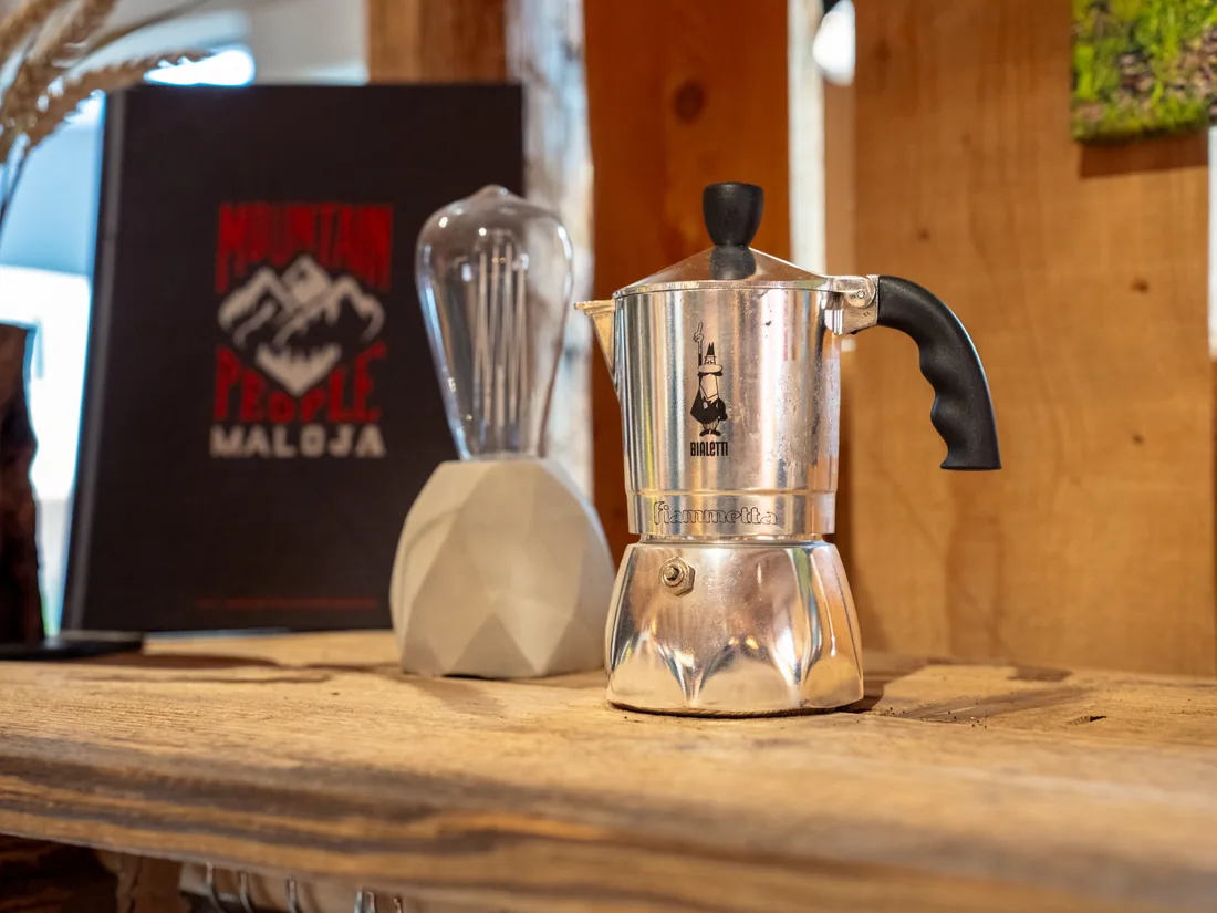 Kaffee-Ecke in der Hightech-Scheune von Fahrrad Schmidt